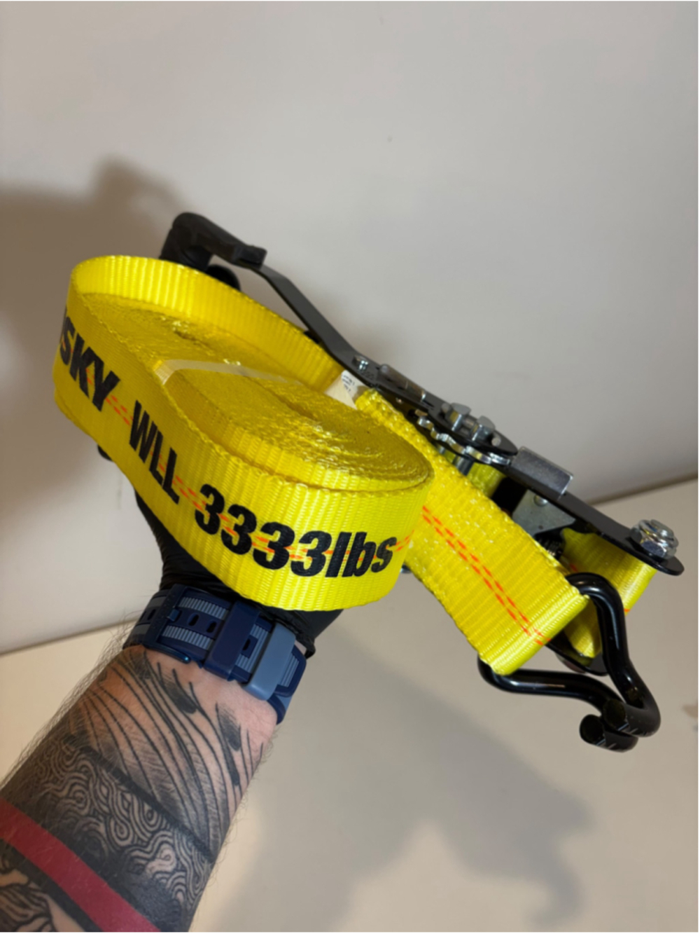 Husky 2” x 27’ Heavy Duty Ratchet Tie Down Strap 3333 lb WLL 10000 lb #F